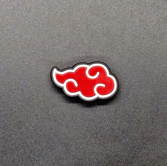 Naruto Crocs Akatsuki Croc Charm (5/$15) Naruto Akatsuki Cloud